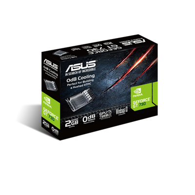 SCHEDA VIDEO ASUS VGA NVIDIA GEFORCE GT730 GT730-SL-2GD5-BRK 2GB GDDR5 VGA DVI HDMI 90YV06N2-M0NA00
