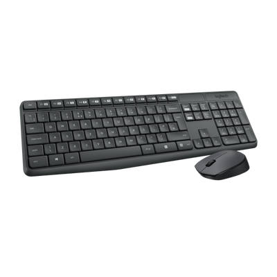 Logitech Kit Tastiera+mouse Wireless Usb Nero Mk235 920-007913