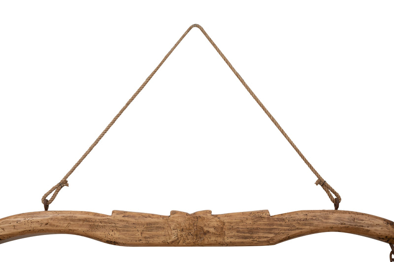 Biscottini Giogo in legno massello di tiglio finitura naturale .Made in Italy dimensioni