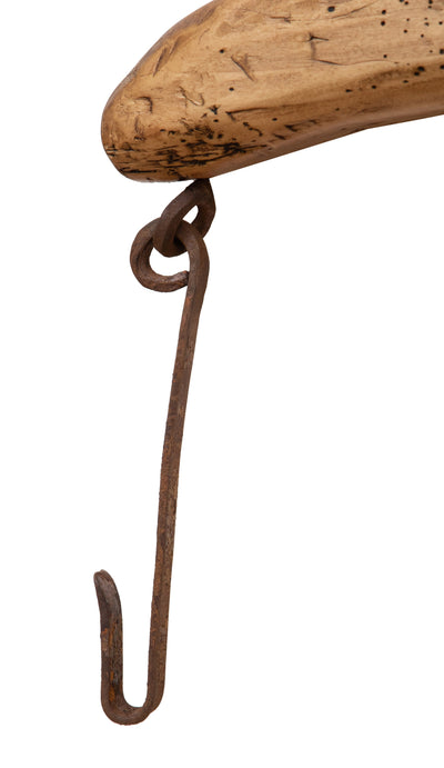 Biscottini Giogo in legno massello di tiglio finitura naturale .Made in Italy dimensioni