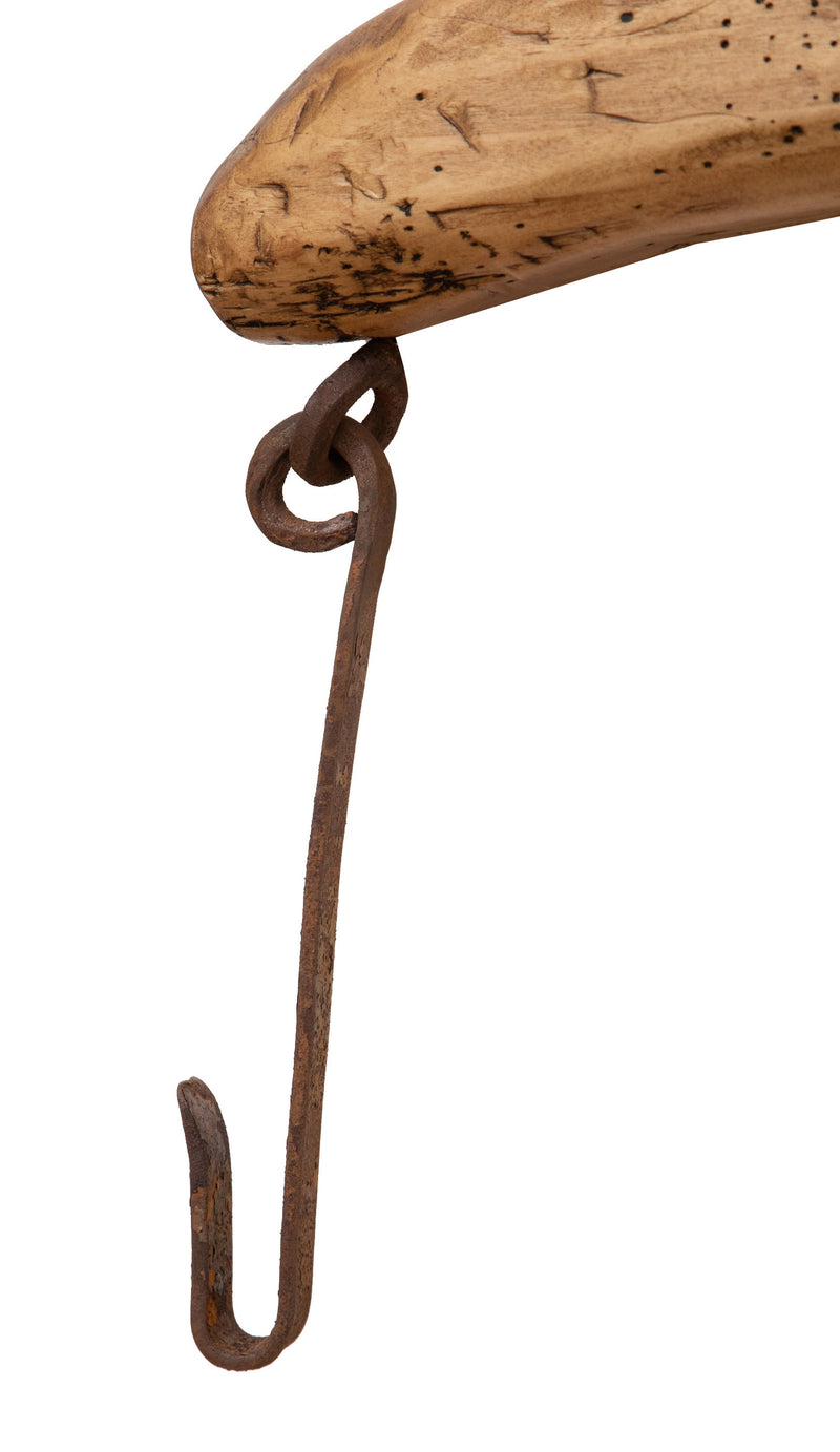 Biscottini Giogo in legno massello di tiglio finitura naturale .Made in Italy dimensioni