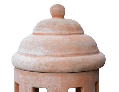 Biscottini Lanterna in terracotta toscana 100% Made in Italy interamente Lavorata a Mano L30XPR30XH68 CM