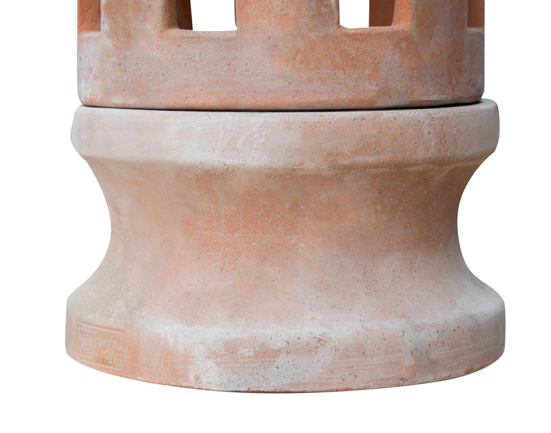 Biscottini Lanterna in terracotta toscana 100% Made in Italy interamente Lavorata a Mano L30XPR30XH68 CM