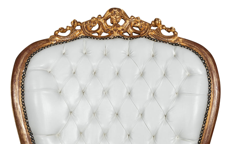 Biscottini POLTRONA A TRONO STILE FRANCESE LUIGI XVI IN LEGNO MASSELLO DI FAGGIO Opulenta,