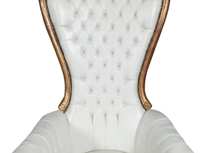 Biscottini POLTRONA A TRONO STILE FRANCESE LUIGI XVI IN LEGNO MASSELLO DI FAGGIO Opulenta,