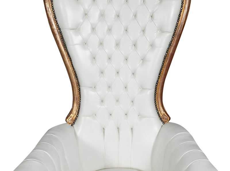 Biscottini POLTRONA A TRONO STILE FRANCESE LUIGI XVI IN LEGNO MASSELLO DI FAGGIO Opulenta,