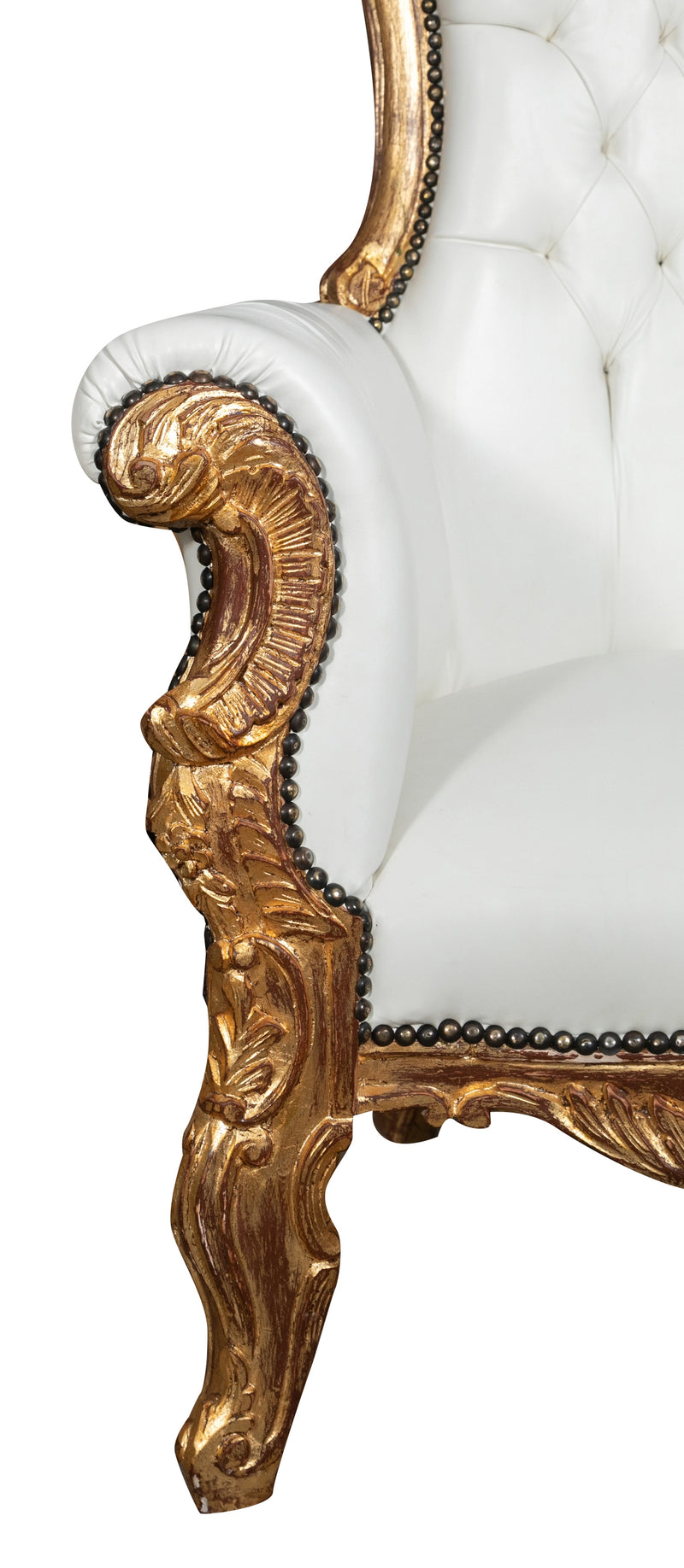 Biscottini POLTRONA A TRONO STILE FRANCESE LUIGI XVI IN LEGNO MASSELLO DI FAGGIO Opulenta,