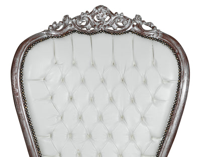 Biscottini POLTRONA A TRONO STILE FRANCESE LUIGI XVI IN LEGNO MASSELLO DI FAGGIO Opulenta,