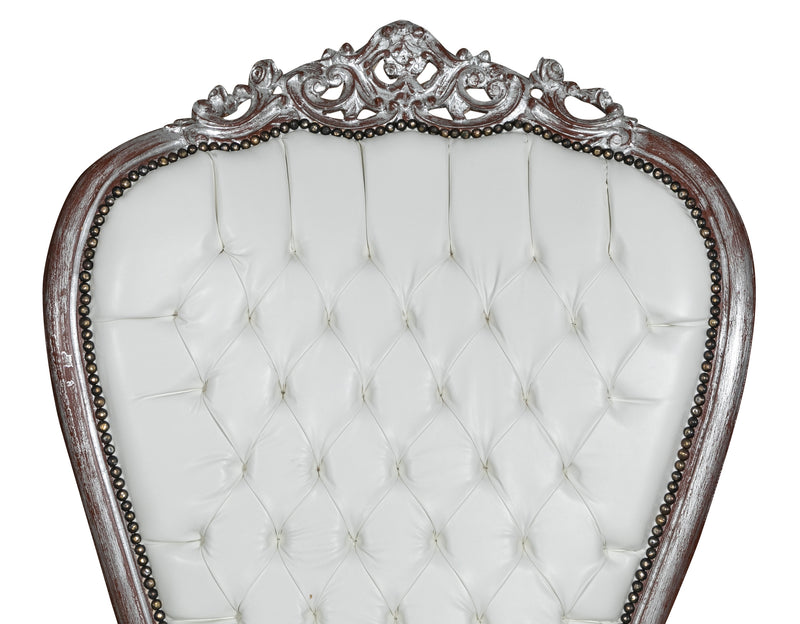 Biscottini POLTRONA A TRONO STILE FRANCESE LUIGI XVI IN LEGNO MASSELLO DI FAGGIO Opulenta,