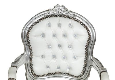 Biscottini POLTRONA DA BAMBINO STILE FRANCESE LUIGI XVI IN LEGNO MASSELLO DI FAGGIO XVI,