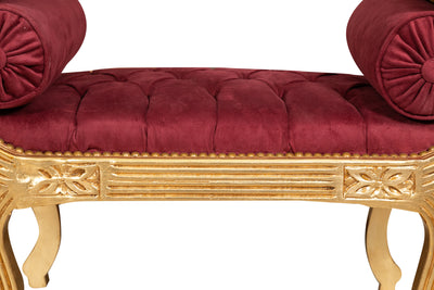 Biscottini PANCHETTA STILE FRANCESE LUIGI XVI IN LEGNO MASSELLO DI FAGGIO