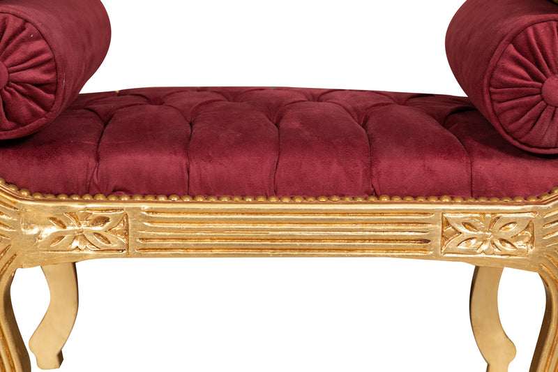 Biscottini PANCHETTA STILE FRANCESE LUIGI XVI IN LEGNO MASSELLO DI FAGGIO