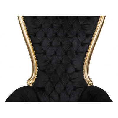 Biscottini Poltrona a trono stile francese Luigi XVI in legno massello di faggio Opulenta,