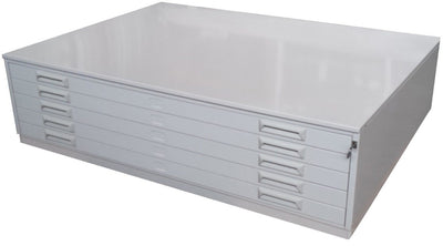 Cartella portadisegni orizzontale in metallo con 5 cassetti per fogli A0 cm. 140x96,5x55h