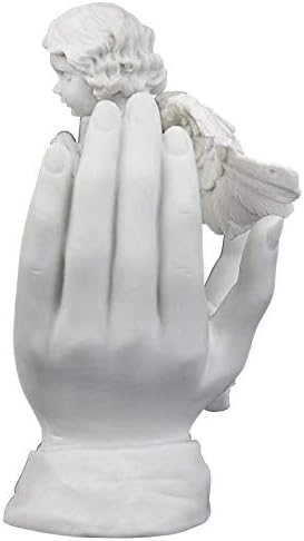 Design Toscano Statua in Marmo Sintetico Preghiere di Un Angelo