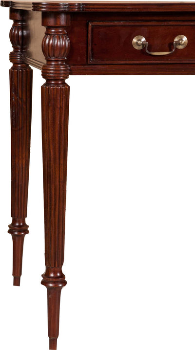 Biscottini Scrivania scrittoio in legno massello di mogano finitura noce 126x65x75 cm