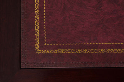 Biscottini Scrivania scrittoio in legno massello di mogano finitura noce 126x65x75 cm