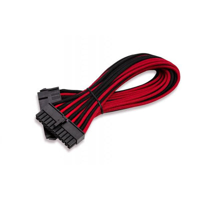 Cavo\Prolunga Sleevato ATX 24Pin Femmina a 24Pin Maschio- 300mm- Nero Rosso