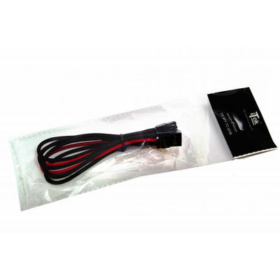 Cavo\Prolunga Sleevato PCIe 6Pin Femmina a 6Pin Maschio- 250mm- Nero Rosso