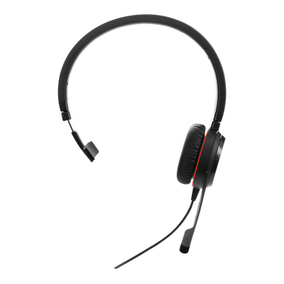 Evolve 30 II MS Mono, Monofonico, 3.5mm / USB, Padiglione auricolare, Nero, Cablato, Sovraurale