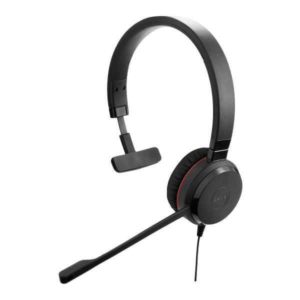 Evolve 30 II MS Mono, Monofonico, 3.5mm / USB, Padiglione auricolare, Nero, Cablato, Sovraurale