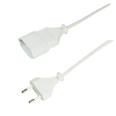LogiLink 2m, 2xCEE 7/16 Bianco CEE7/16