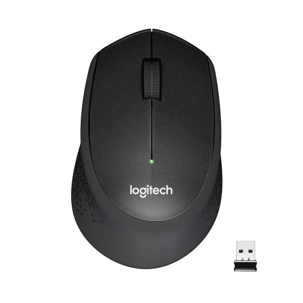 Mouse Wireless Logitech M330 Silent Plus - Mano destra - RF Wireless - Meccanico - 1000 DPI - Nero