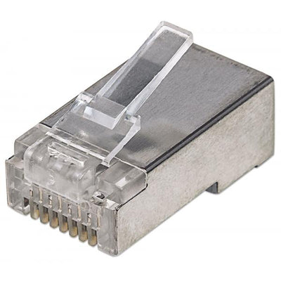 Confezione da 100 Plug Modulari RJ45 Cat.5e STP