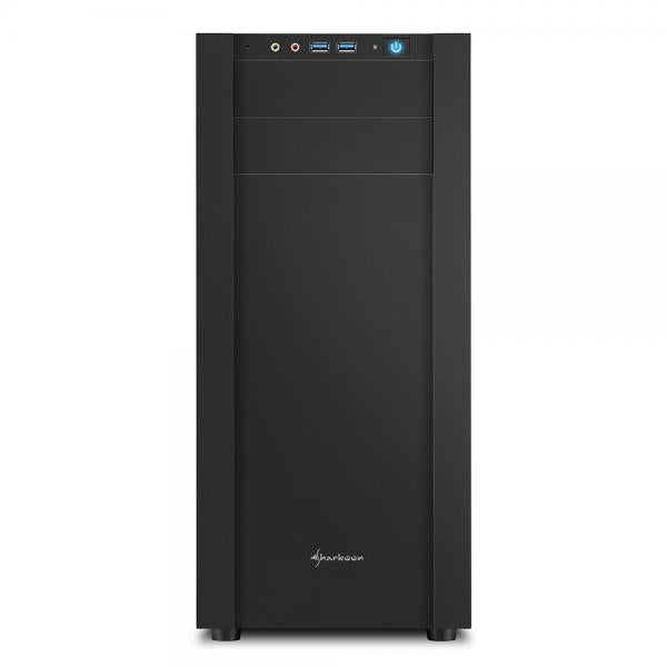 Case Sharkoon S25-W - Atx, Micro Atx - Alimentatore NON presente - 2 porte USB frontali, audio in/out - 2x Ventole 120mm. - Mid Tower ATX