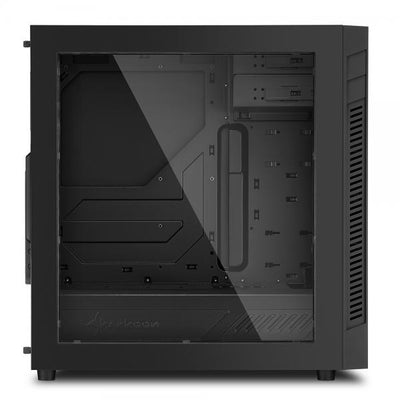Case Sharkoon S25-W - Atx, Micro Atx - Alimentatore NON presente - 2 porte USB frontali, audio in/out - 2x Ventole 120mm. - Mid Tower ATX