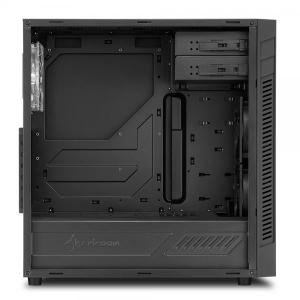 Case Sharkoon S25-W - Atx, Micro Atx - Alimentatore NON presente - 2 porte USB frontali, audio in/out - 2x Ventole 120mm. - Mid Tower ATX
