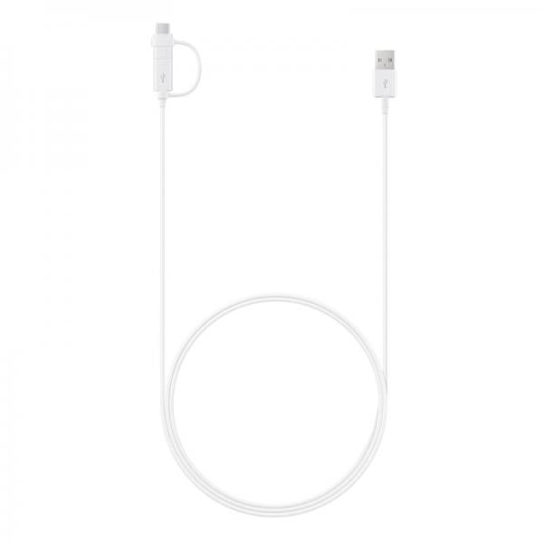 CAVO DATI/CARICA PER SMARTPHONE USB- MICRO USB/TYPE-C 1.5MT SAMSUNG EP-DG930DWEGWW WHITE