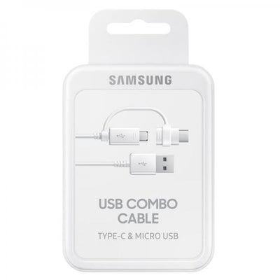 CAVO DATI/CARICA PER SMARTPHONE USB- MICRO USB/TYPE-C 1.5MT SAMSUNG EP-DG930DWEGWW WHITE