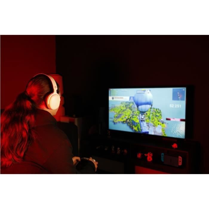 Cuffie da gioco - KONIX - Nexus cablate over-ear - Nintendo Switch 2 - Altoparlanti da 40 mm - Microfono - Jack da 3,5 mm - Bianco