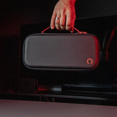 Custodia protettiva e di trasporto - KONIX - Console Nintendo Switch 2 - Rete porta accessori - 8 scomparti per giochi - Nero