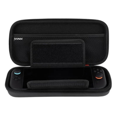 Custodia protettiva e di trasporto - KONIX - Console Nintendo Switch 2 - Rete porta accessori - 8 scomparti per giochi - Nero