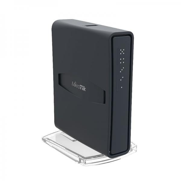 Mikrotik hAP ac lite tower Nero Supporto Power over Ethernet [PoE] (MikroTik hAP AC Lite Router + Access Point [Tower Shape] - RB952UI-5AC2ND-TC [RouterOS L4, UK PSU])