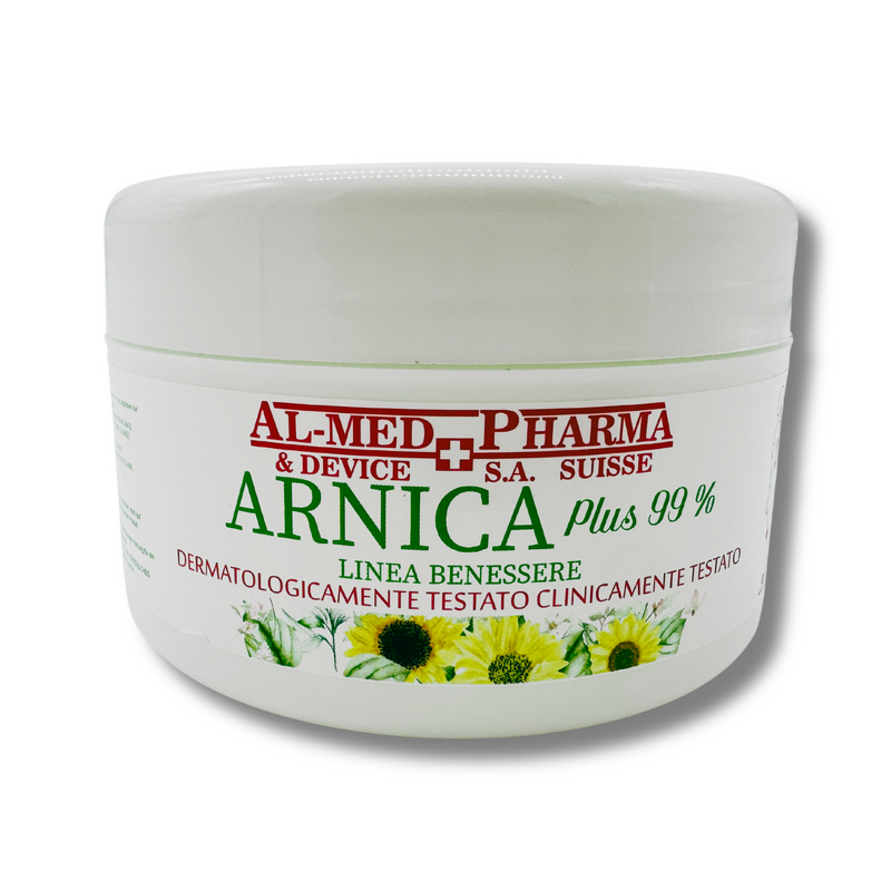 Arnica Plus 99% Gel Extra Forte per Cavalli Uso Umano 300MG Massaggio Muscoli Articolazioni Uso Sportivo Dermatologicamente Testata Sollievo Dolore