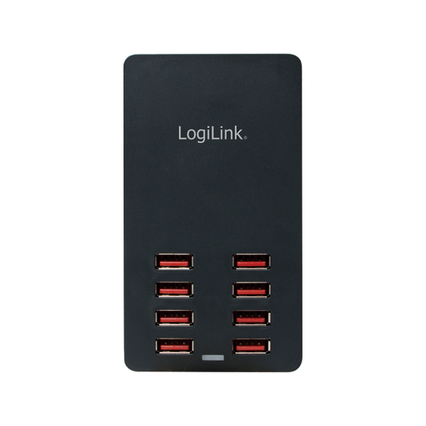 Caricatore da Tavolo a 8 porte USB 44W Nero