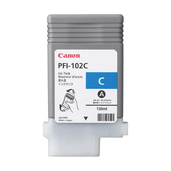 Canon PFI-102 C - 130 ml - ciano - originale - serbatoio d&