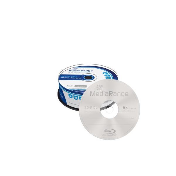 MediaRange MR508 disco vergine Blu-Ray BD-R DL 50 GB 25 pz (MediaRange - BD-R x 25 - 50 GB - lagri)