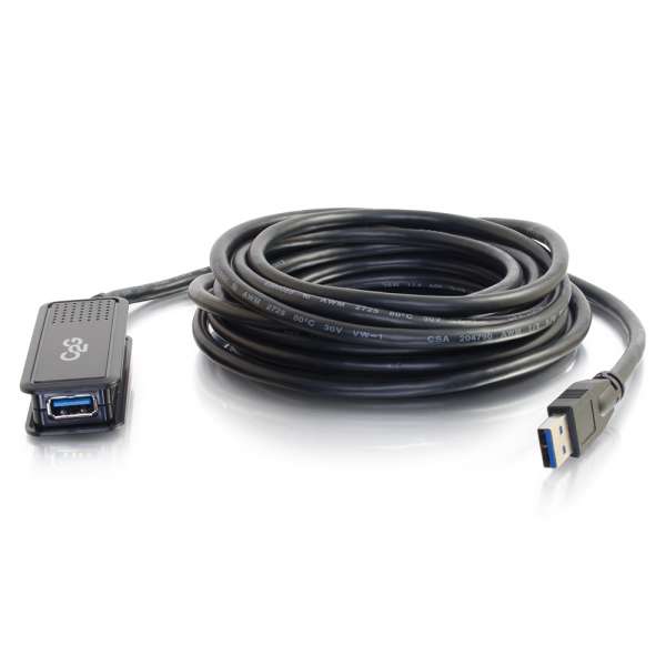 C2G 39939 cavo USB USB 3.2 Gen 1 [3.1 Gen 1] 5 m USB A Nero (C2G 39939 USB-kabel USB 3.2 Gen 1 [3.1)