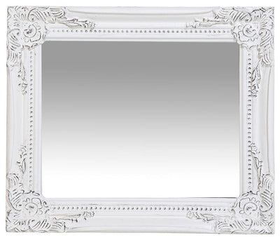 Biscottini Specchiera da appendere verticale/orizzontale L27xPR4xH32 cm finitura bianco anticato.