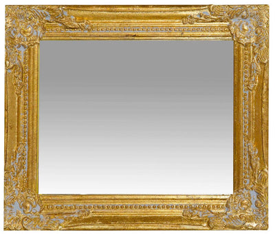 Biscottini Specchiera da appendere verticale/orizzontale L27xPR4xH32 cm finitura foglia oro anticato.