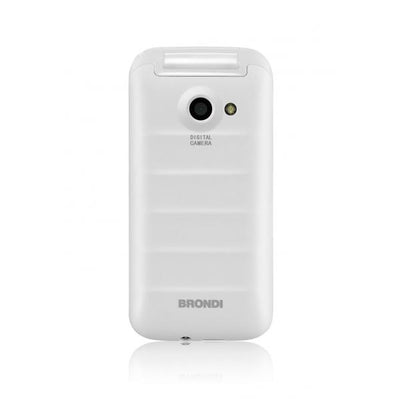 BRONDI FOX (BIANCO) - TELEFONO CELLULARE PER ANZIANI - TORCIA