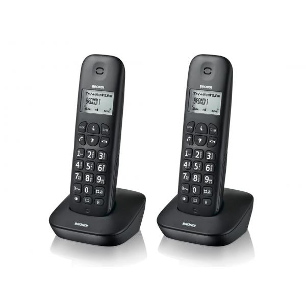 BRONDI GALA TWIN (NERO) - TELEFONO CORDLESS DOPPIO