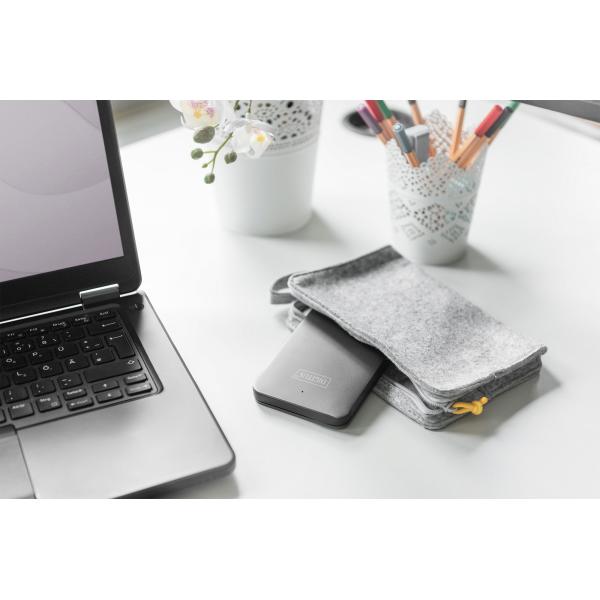 DIGITUS DA71114 - BOX ESTERNO IN ALLUMINIO PER HD/SSD 2.5"" USB 3.0