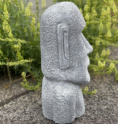 Scultura Moai - Isole di Pasqua, pietra massiccia, decorazione per il giardino, fatto a mano