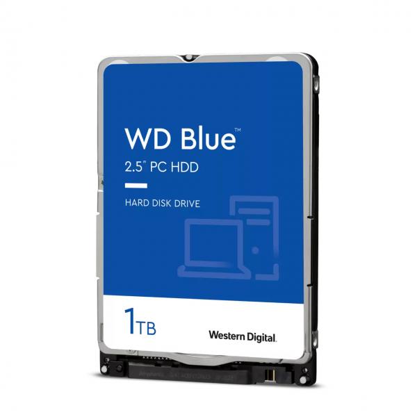 Hard disk Western Digital Blu WD10SPZX - 1000Gb (1Tb) - Serial Ata (Sata) 6 Gb/s - 5400rpm - Buffer 128 Mb Cache - 2.5" per notebook