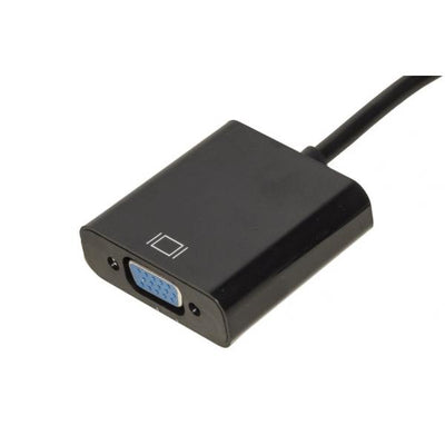 Convertitore per segnali da HDMI a VGA - Lunghezza cavo 15 cm - Per collegamento di PC notebook o altri dispositivi con porta HDMI a proiettori o monitor VGA.